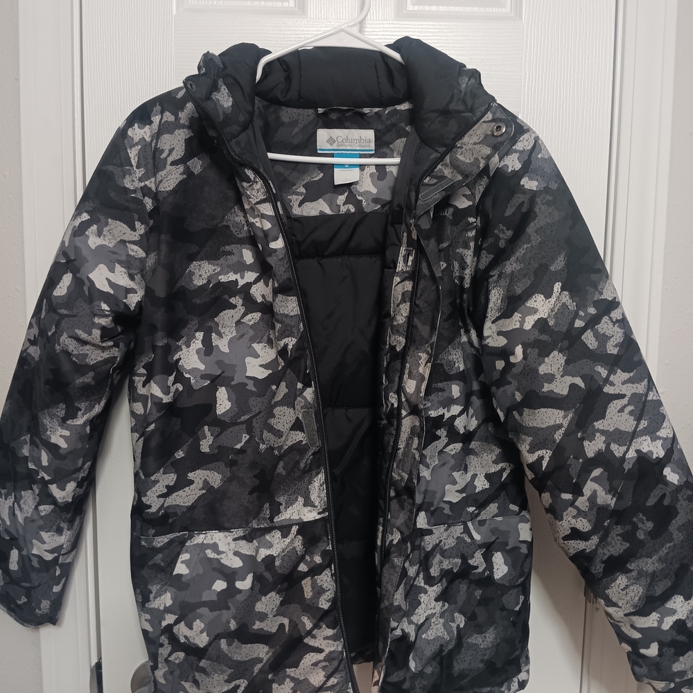 Columbia Kids Camo Black Jacket